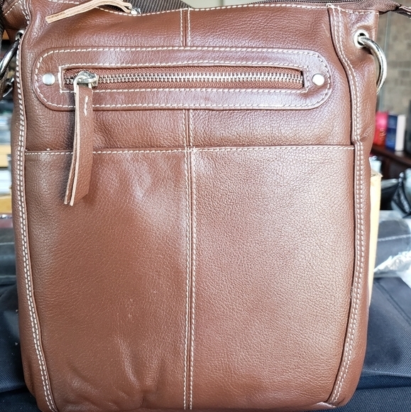 COPY - BLACK & Brown FAUX LEATHER CROSSBODY PURSES - Picture 7 of 8